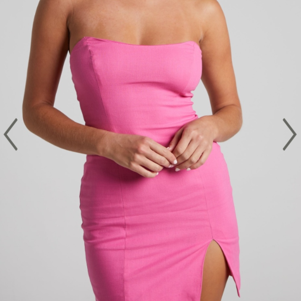 Show Po Never Been Worn WITH Tags Pink Mini Strapless Dress